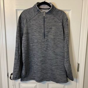 NWOT IBKUL Men’s L/S UPF Mockneck Pullover Size XL Color - Grey